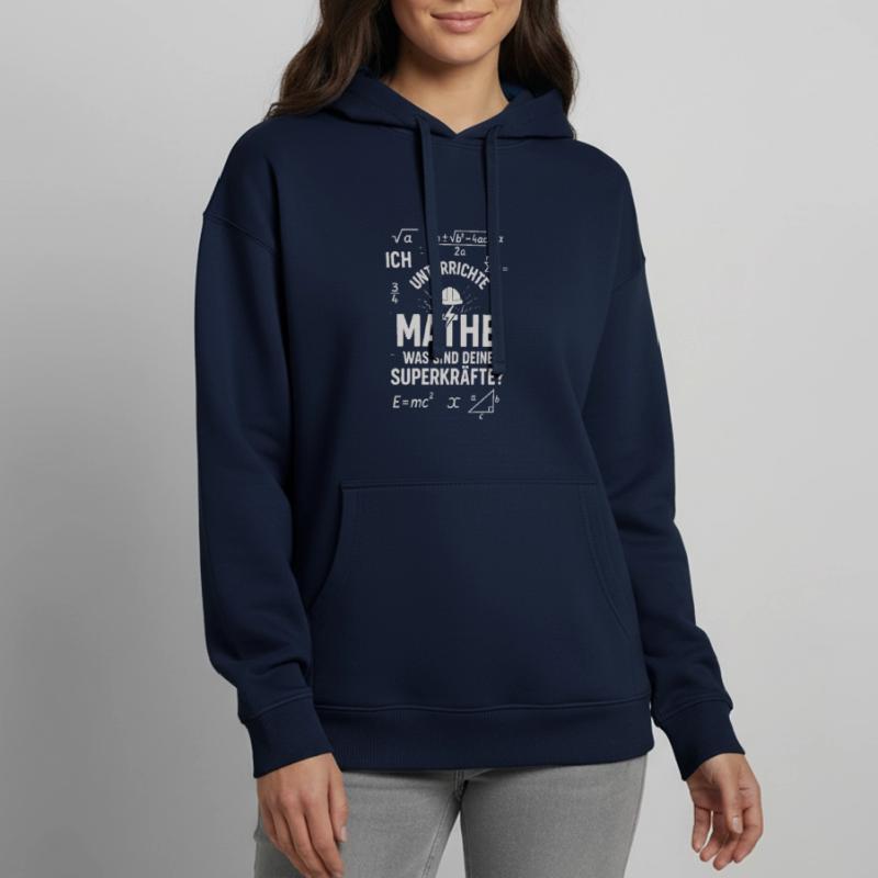 Math Superpowers – I Distinguish Math Teachers Oversized Unisex Hoodie by Stanley/Stella