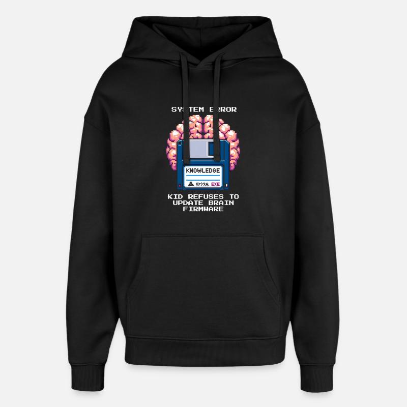Systemfehler: Update verweigert | Homeschool - Oversized Unisex Hoodie von Stanley/Stella - Schwarz