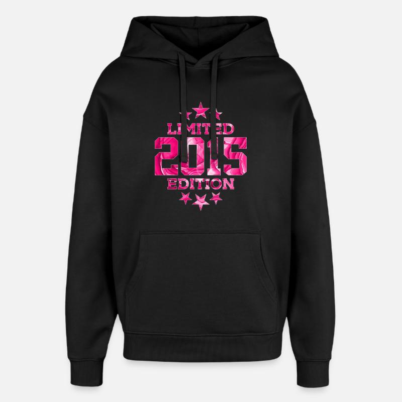 ÉDITION LIMITÉE 2015 11E ANNIVERSAIRE - Sweat à capuche unisexe Stanley/Stella Oversized - noir
