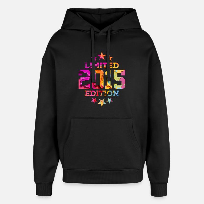 ÉDITION LIMITÉE 2015 11E ANNIVERSAIRE - Sweat à capuche unisexe Stanley/Stella Oversized - noir