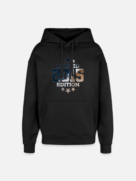 ÉDITION LIMITÉE 2015 11E ANNIVERSAIRE - Sweat à capuche unisexe Stanley/Stella Oversized - noir