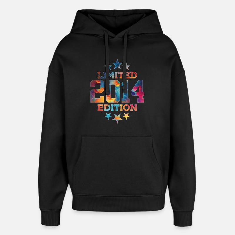 ÉDITION LIMITÉE 2014 12E ANNIVERSAIRE - Sweat à capuche unisexe Stanley/Stella Oversized - noir