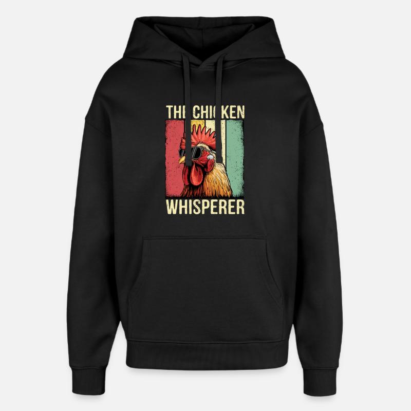 The Chicken Whisperer Retro Tee - Oversized Unisex Hoodie von Stanley/Stella - Schwarz