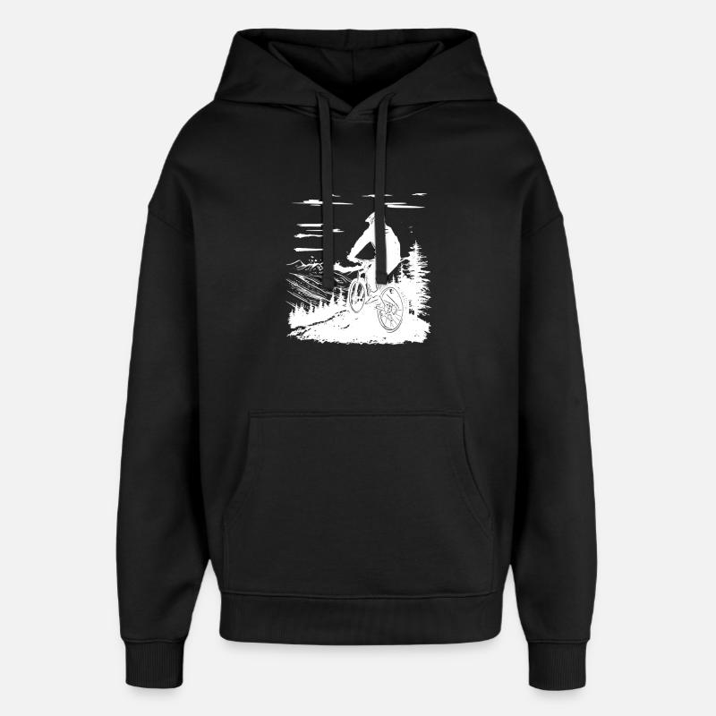 Vtt - Sweat à capuche unisexe Stanley/Stella Oversized - noir