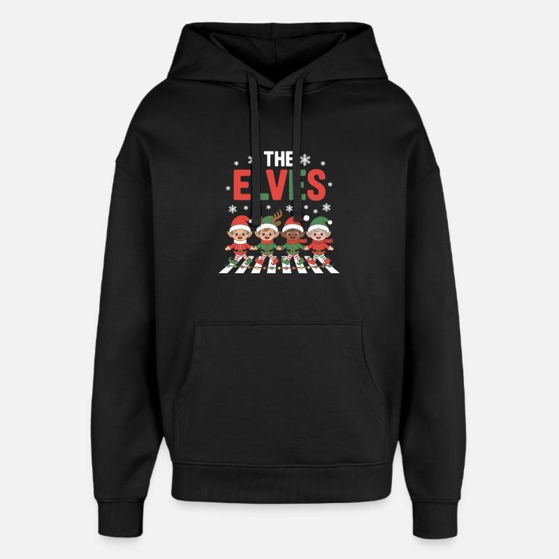 Le spectacle des elfes - Sweat à capuche unisexe Stanley/Stella Oversized - noir