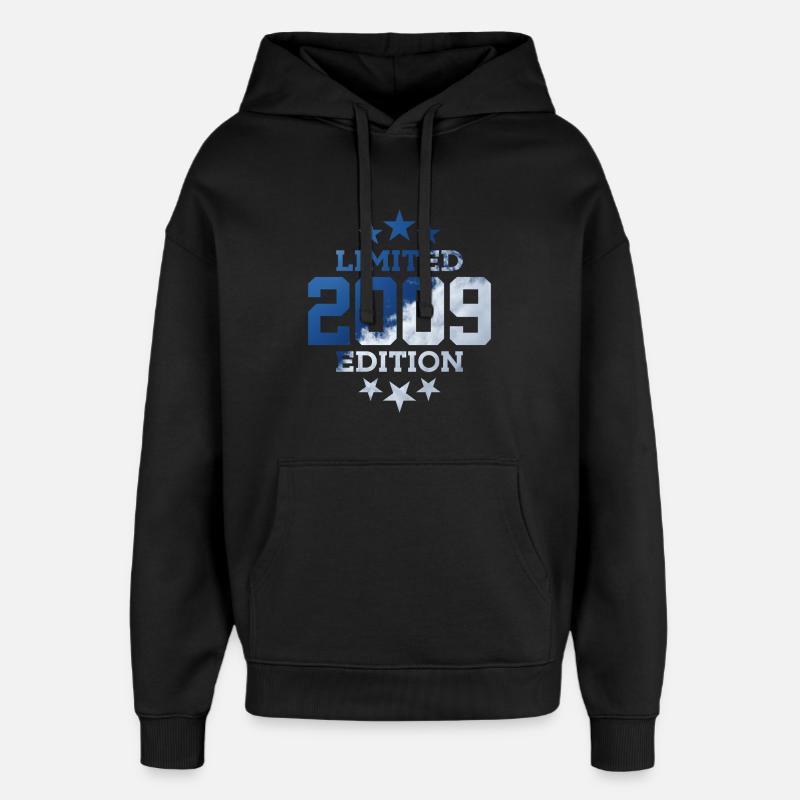 ÉDITION LIMITÉE 2009 17E ANNIVERSAIRE - Sweat à capuche unisexe Stanley/Stella Oversized - noir