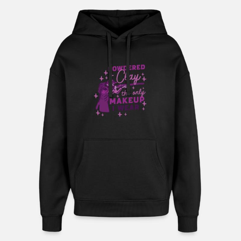 Tir au pigeon d’argile Argile poudrée - Sweat à capuche unisexe Stanley/Stella Oversized - noir