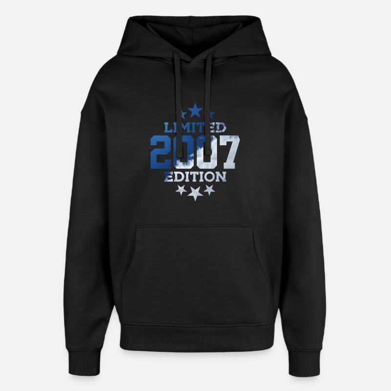 ÉDITION LIMITÉE 2007 19E ANNIVERSAIRE - Sweat à capuche unisexe Stanley/Stella Oversized - noir