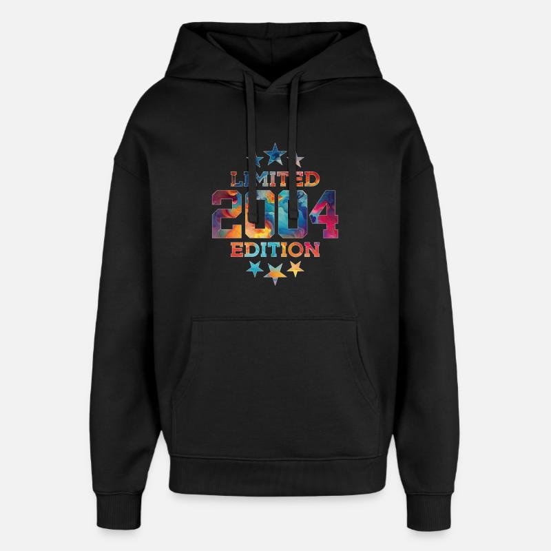 ÉDITION LIMITÉE 2004 22E ANNIVERSAIRE - Sweat à capuche unisexe Stanley/Stella Oversized - noir
