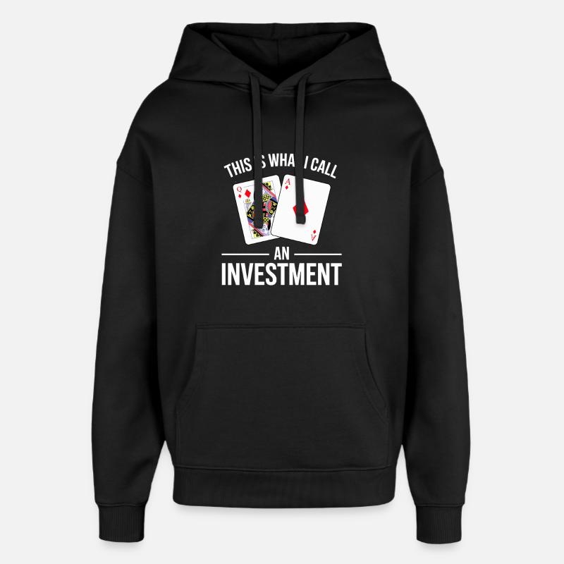 Blackjack Spruch Design - Oversized Unisex Hoodie von Stanley/Stella - Schwarz