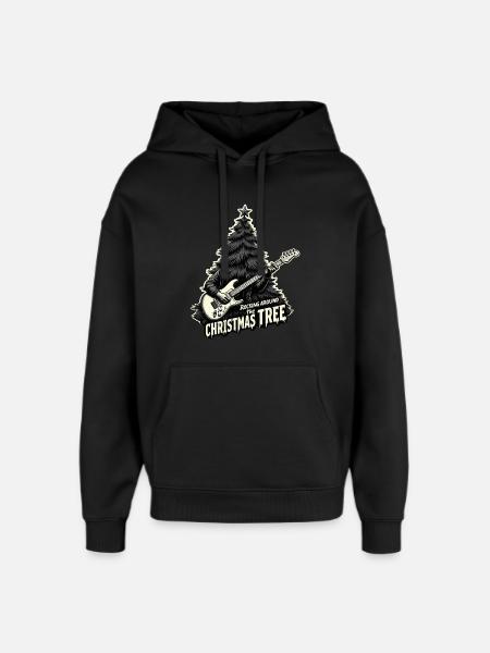 Rocking around the Christmas Tree - Oversized Unisex Hoodie by Stanley/Stella - black