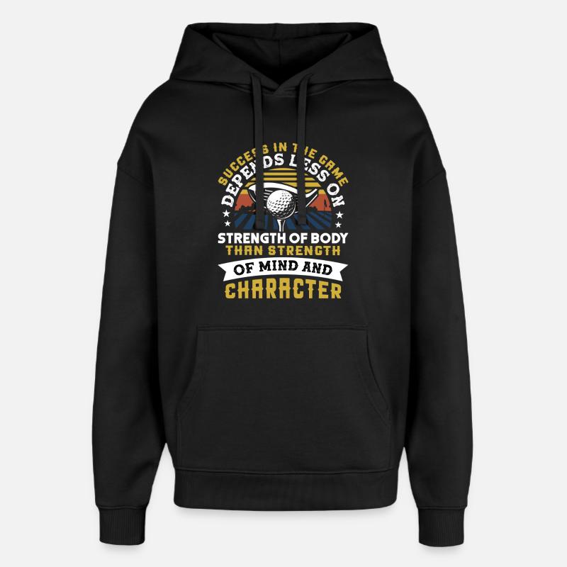 Golf - Oversized Unisex Hoodie von Stanley/Stella - Schwarz