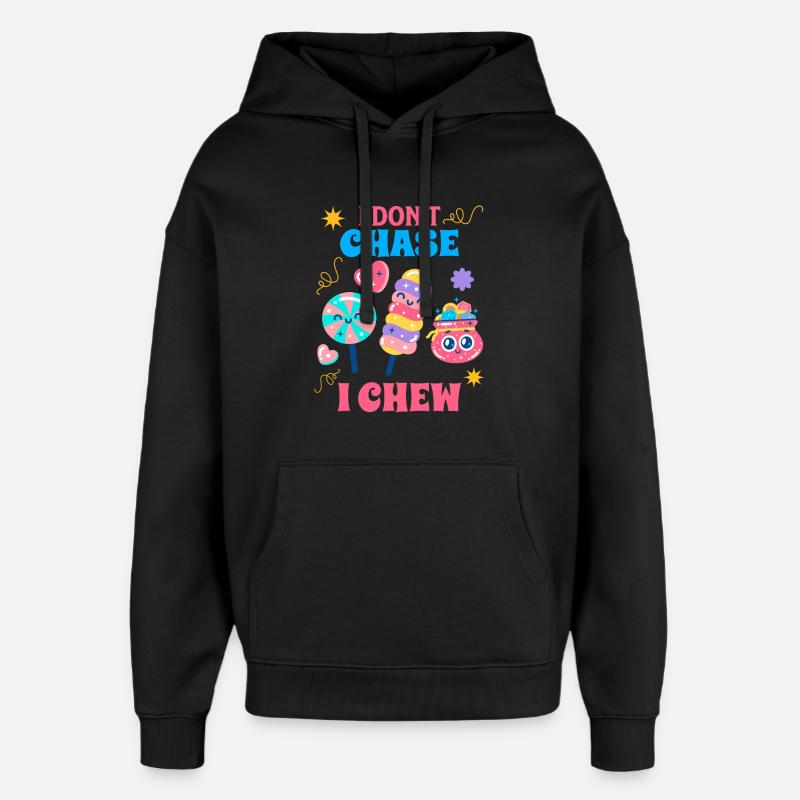 Candy Squad Süßigkeiten Crew Cadeau - Sweat à capuche unisexe Stanley/Stella Oversized - noir