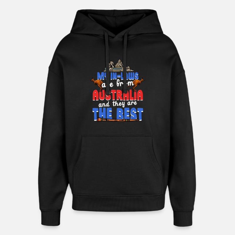 Australische Schwiegermutter - Oversized Unisex Hoodie von Stanley/Stella - Schwarz