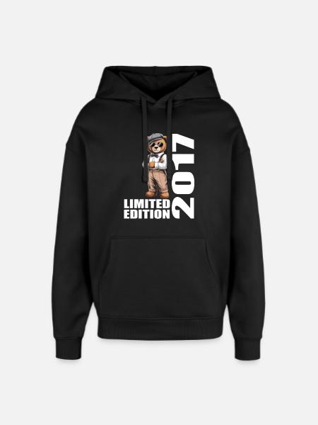 2017 Édition Limitée Ours Anniversaire 2017 - Sweat à capuche unisexe Stanley/Stella Oversized - noir