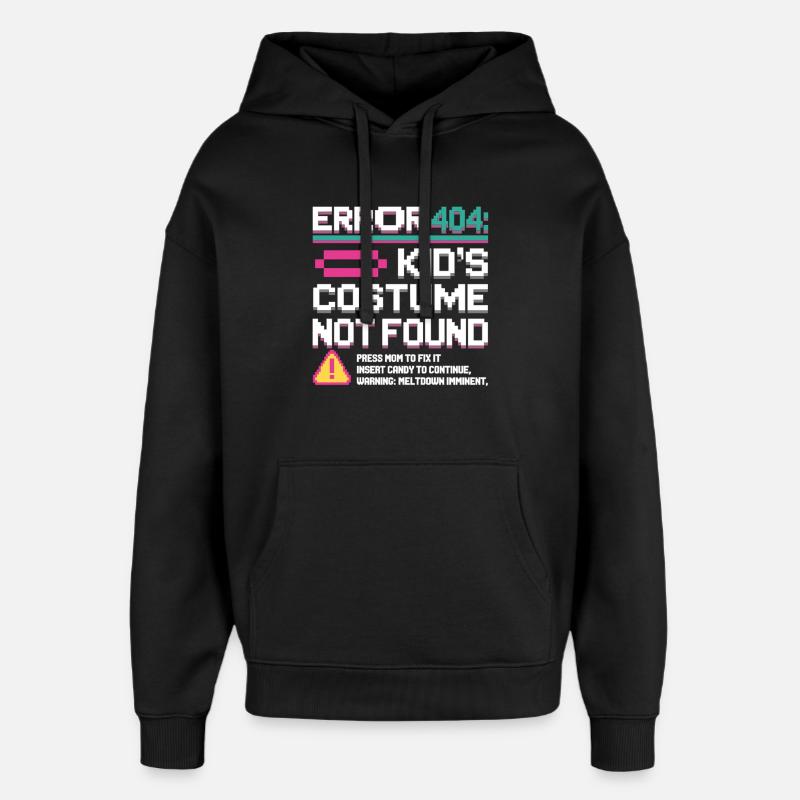 Erreur 404 Costume d’enfant introuvable - Sweat à capuche unisexe Stanley/Stella Oversized - noir