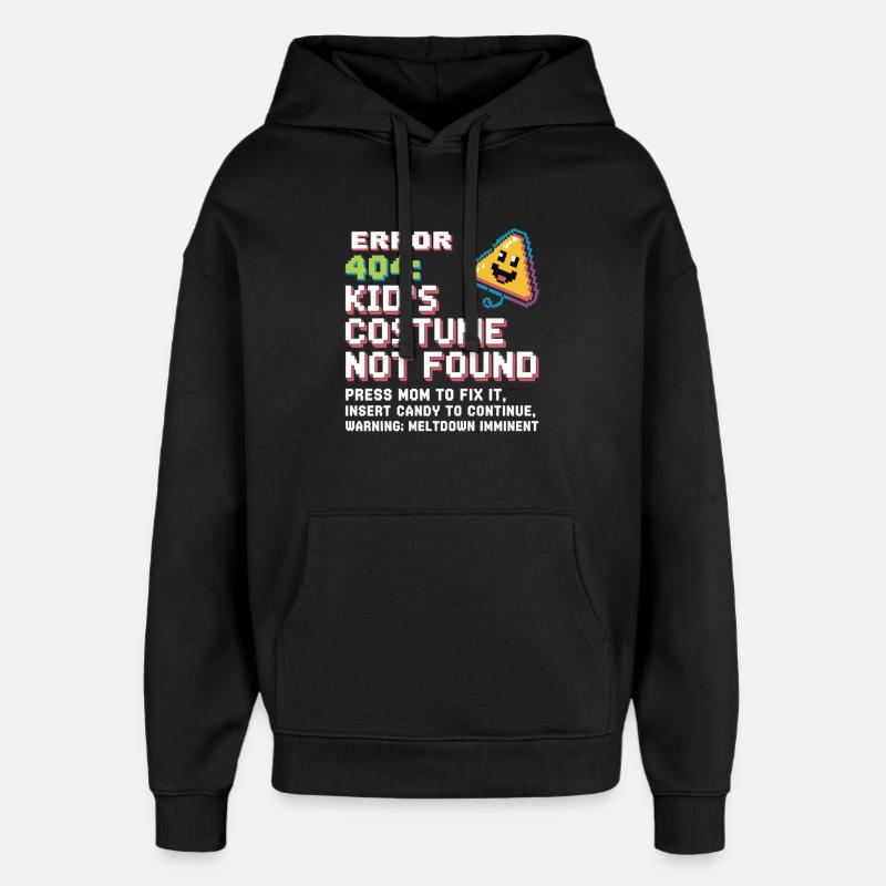 Erreur 404 Costume d’enfant introuvable - Sweat à capuche unisexe Stanley/Stella Oversized - noir