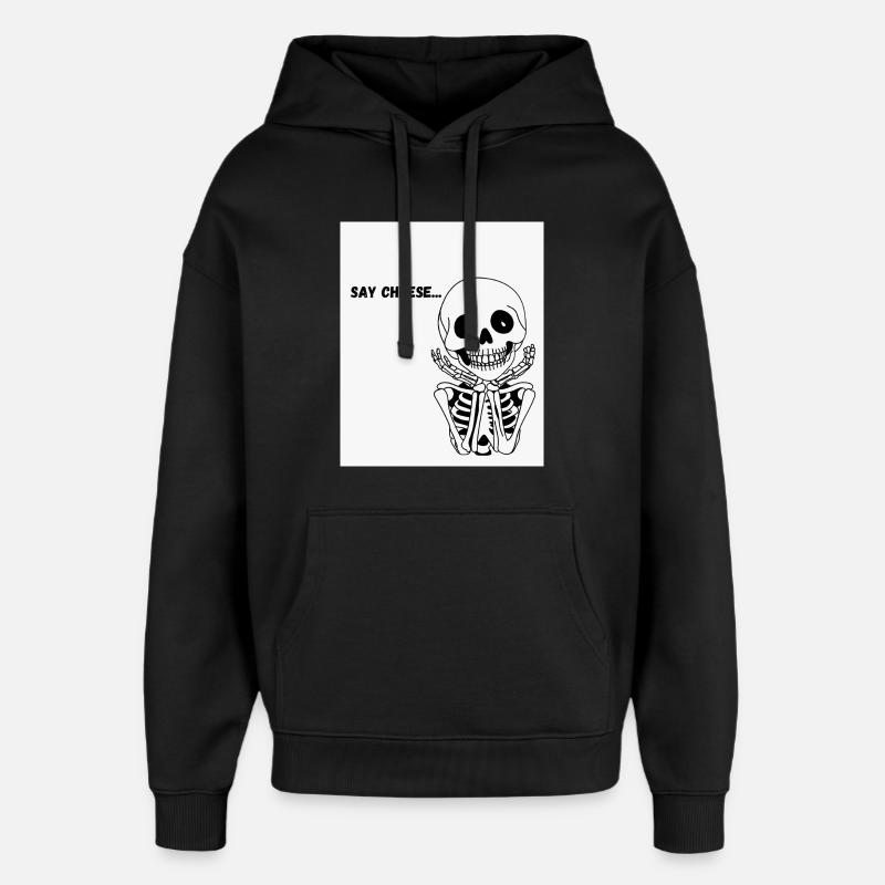 Sourire de squelette - Sweat à capuche unisexe Stanley/Stella Oversized - noir