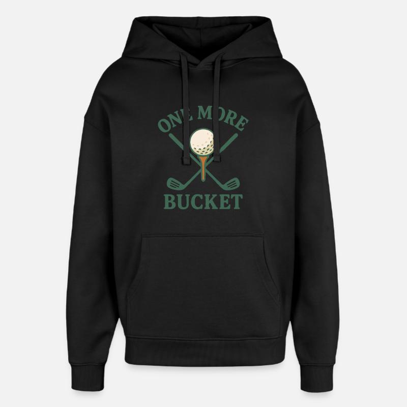 Ein weiterer Eimer Golfschläger Fun Design - Oversized Unisex Hoodie von Stanley/Stella - Schwarz