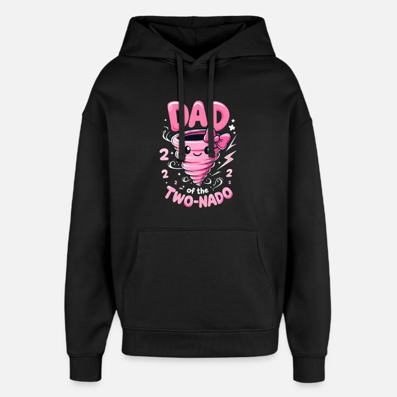 Papa ZweiNado - Sweat à capuche unisexe Stanley/Stella Oversized - noir