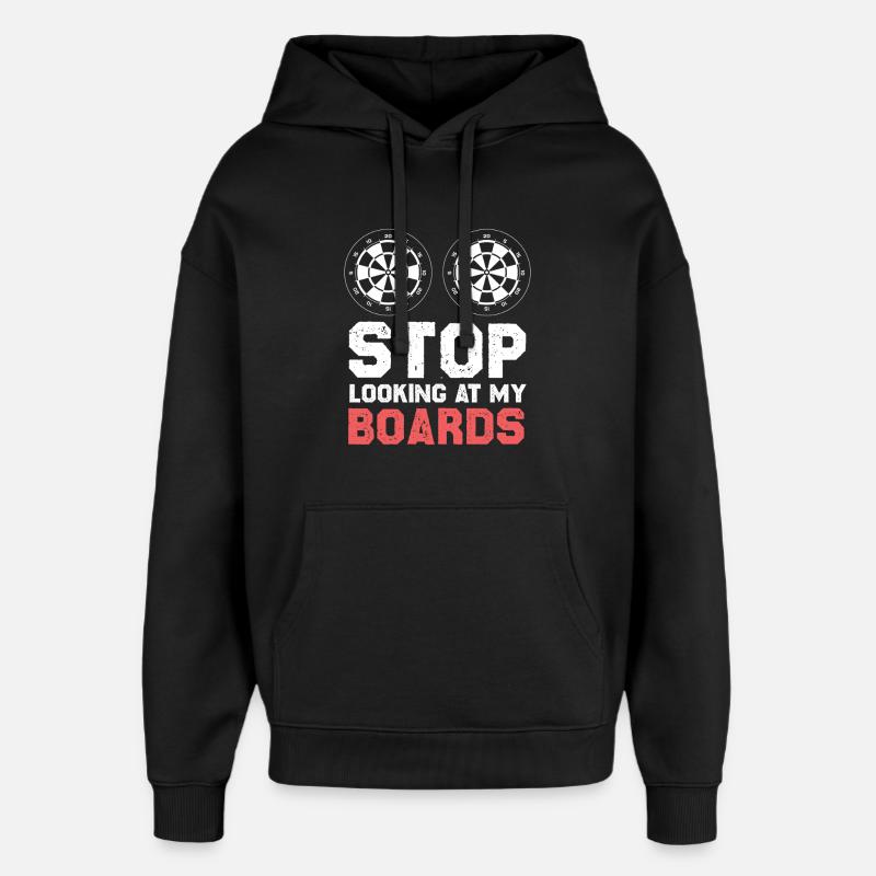 Stop, not on my boards - Oversized Unisex Hoodie by Stanley/Stella - black