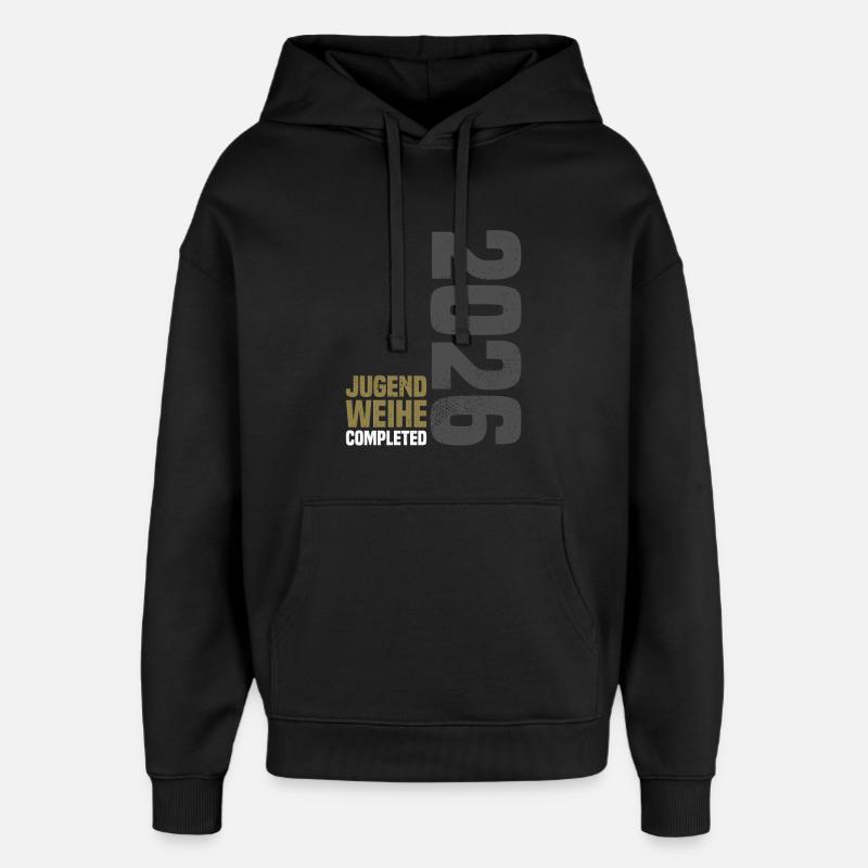 Consécration des jeunes 2026 - Sweat à capuche unisexe Stanley/Stella Oversized - noir