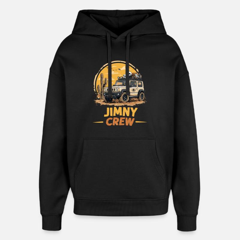 4x4 Jimny Crew Offroad Tout-terrain - Sweat à capuche unisexe Stanley/Stella Oversized - noir