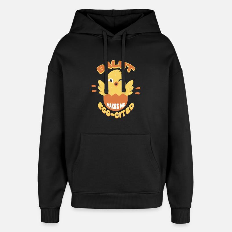 Balut Makes Me Egg-Cited Phillippinen - Oversized Unisex Hoodie von Stanley/Stella - Schwarz