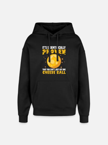 Cheese Ball Foodie Mix Zubehör für Cheese Ball - Oversized Unisex Hoodie von Stanley/Stella - Schwarz