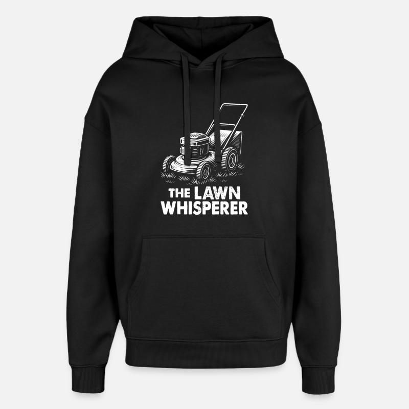 Le chuchoteur de pelouse - Sweat à capuche unisexe Stanley/Stella Oversized - noir