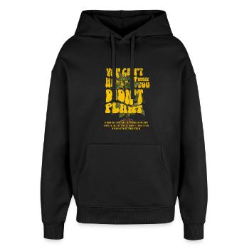You Can’t Harvest What You Didn’t Plant - Oversized Unisex Hoodie von Stanley/Stella - Schwarz - Vorne - AI Model Female 172 light (172cm) & AI Model Male 185 light (185cm)