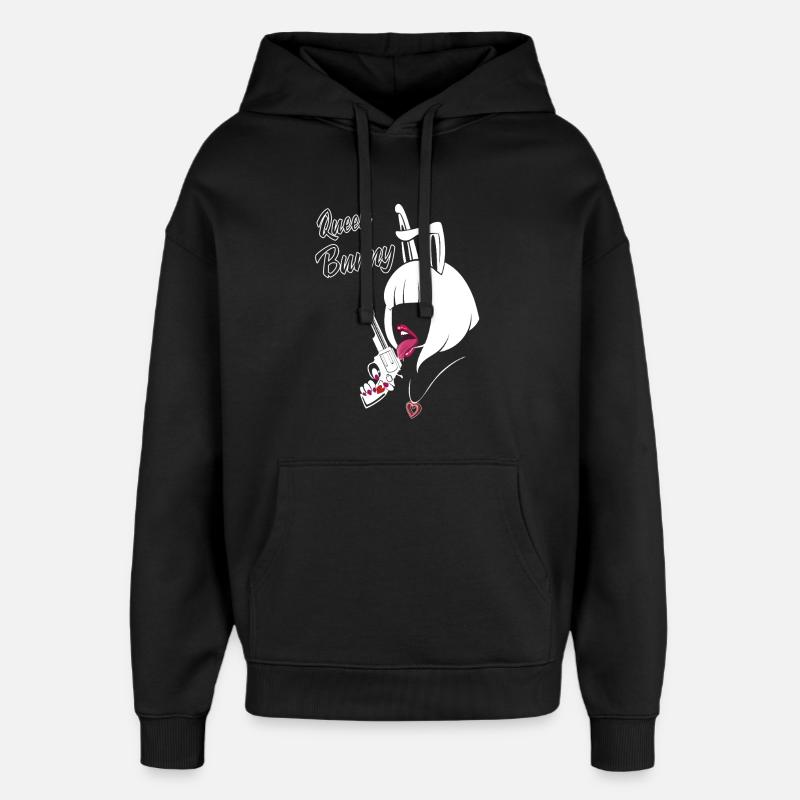 Amoureux - Sweat à capuche unisexe Stanley/Stella Oversized - noir