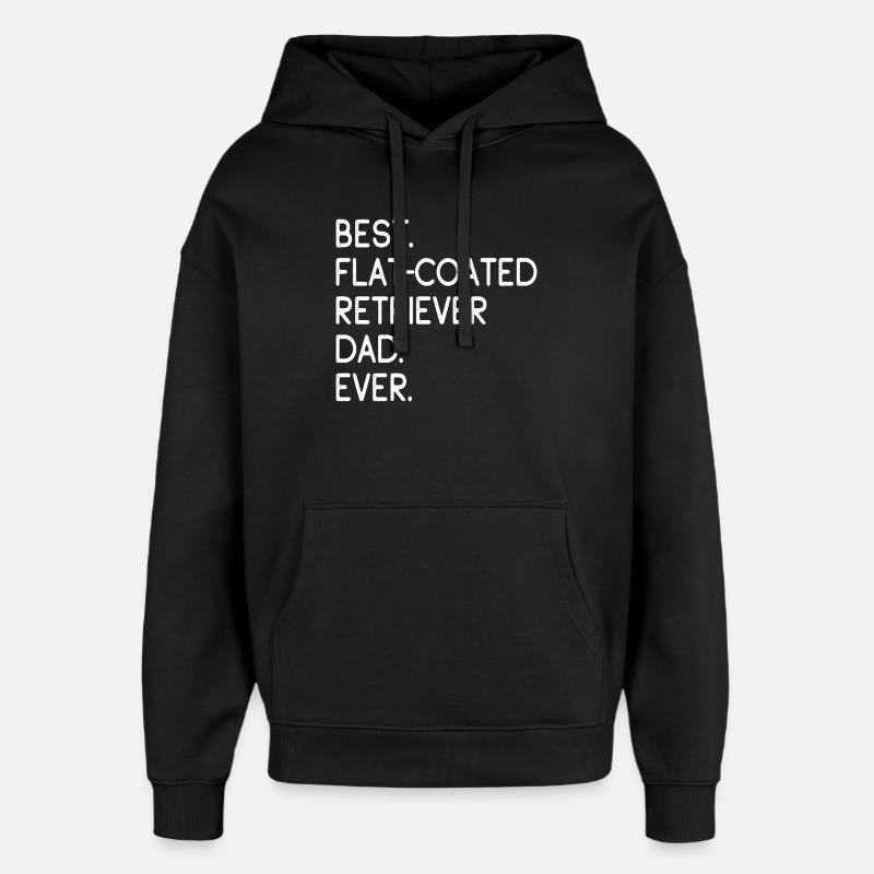 Flat-Coated Retriever - Oversized Unisex Hoodie von Stanley/Stella - Schwarz