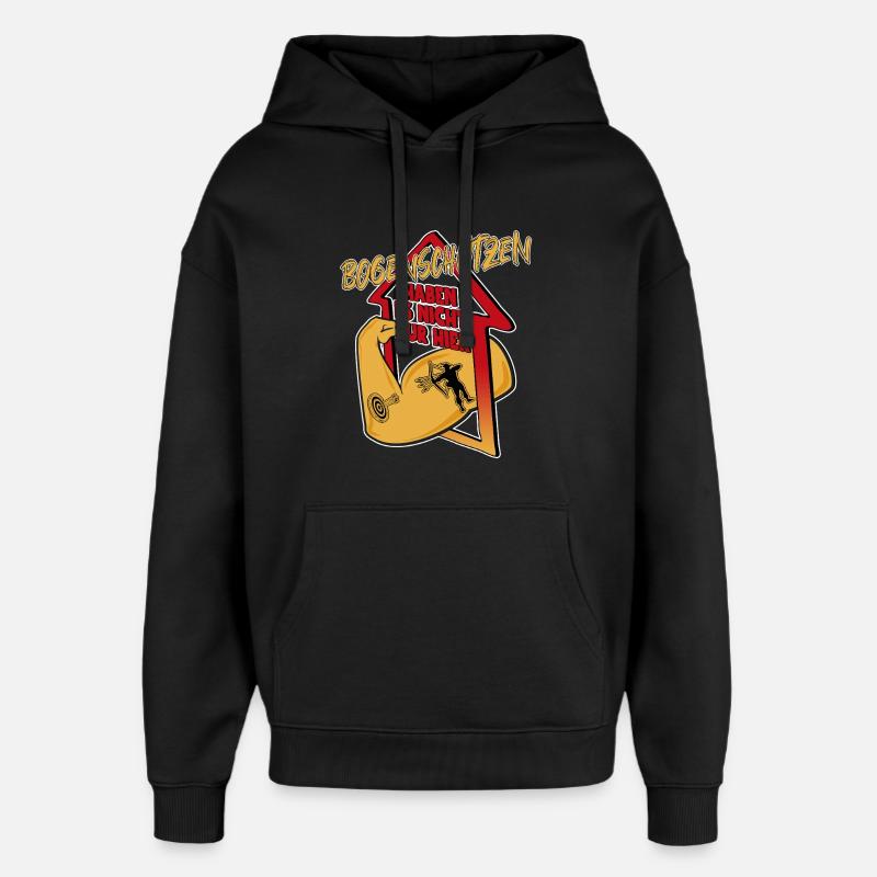 Bogen schießen - Oversized Unisex Hoodie von Stanley/Stella - Schwarz