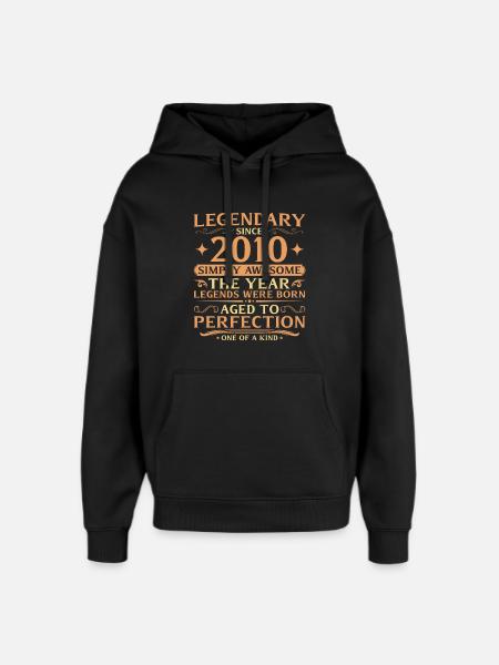 16e anniversaire de Legends 2010 - Sweat à capuche unisexe Stanley/Stella Oversized - noir