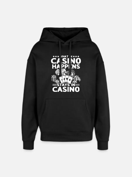 Casino Casino Players - Oversized Unisex Hoodie by Stanley/Stella - black