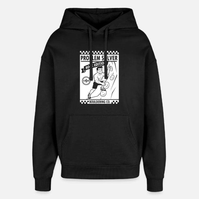 Problem Solver Rock Edition Kletterwand-Spaß - Oversized Unisex Hoodie von Stanley/Stella - Schwarz