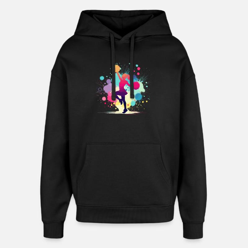 Cheerleader, Cheerleading, Cheer, Mädchen - Oversized Unisex Hoodie von Stanley/Stella - Schwarz