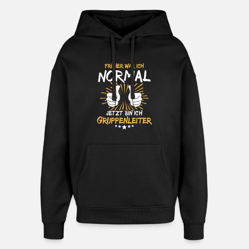 Chef de groupe Spruch - Sweat à capuche unisexe Stanley/Stella Oversized - noir