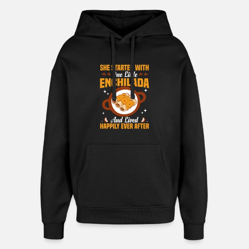 Plat mexicain pour amateurs d’enchiladas - Sweat à capuche unisexe Stanley/Stella Oversized - noir