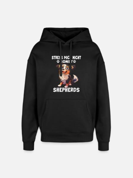 Australian Shepherd Gassi T Hundehalter Geschenk - Oversized Unisex Hoodie von Stanley/Stella - Schwarz