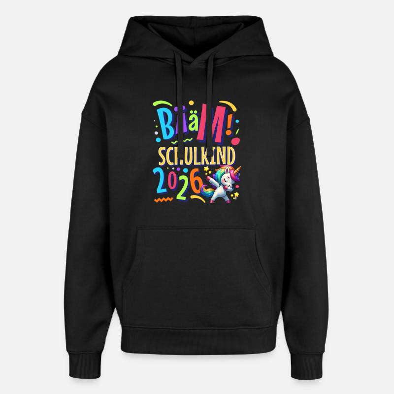 Bääm Écolier 2026 - Sweat à capuche unisexe Stanley/Stella Oversized - noir