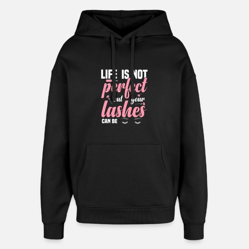 Lash Technician Eyelash Artist Lash Extension - Oversized Unisex Hoodie by Stanley/Stella - black
