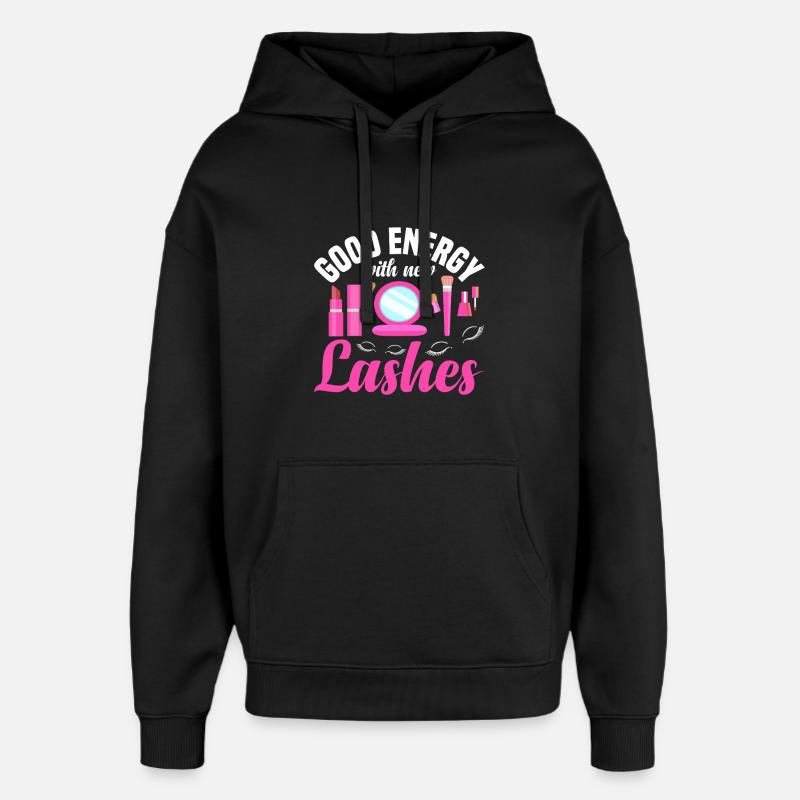 Lash Tech Supplies Eyelash Technician - Oversized Unisex Hoodie by Stanley/Stella - black