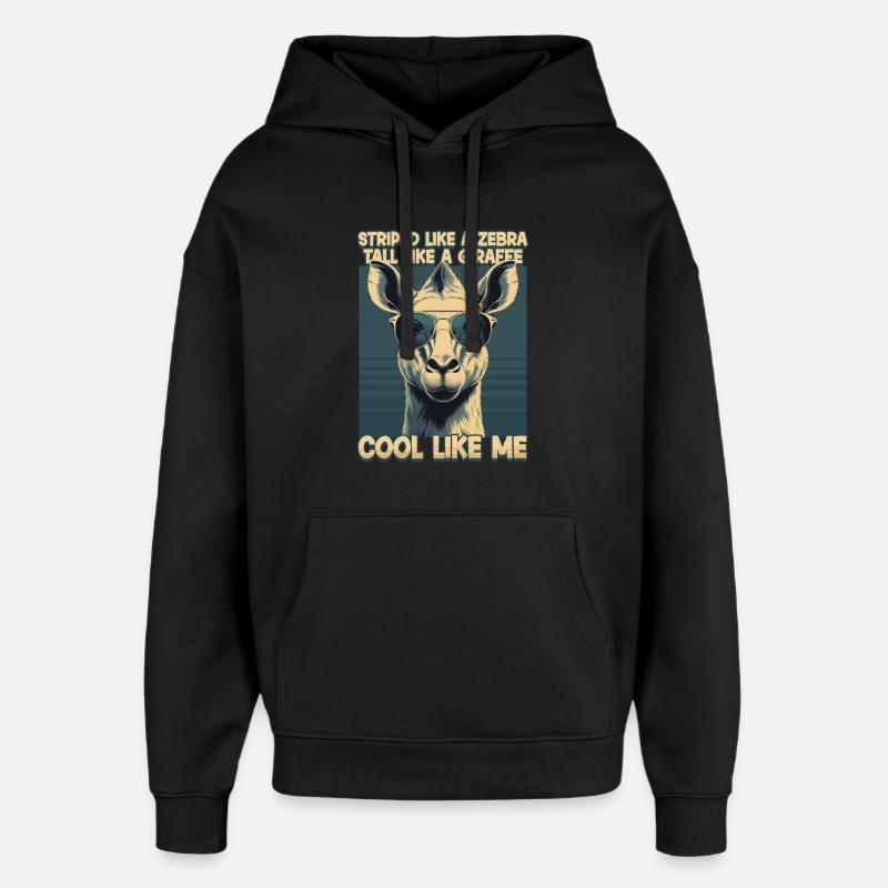 Okapi Tier - Oversized Unisex Hoodie von Stanley/Stella - Schwarz
