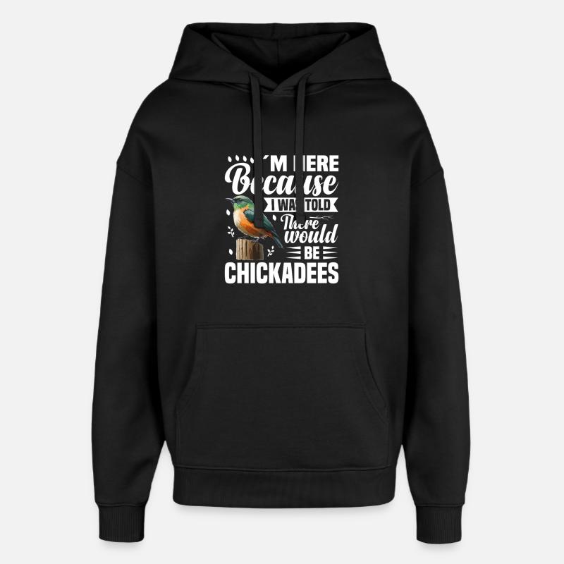 Mésange Oiseau Oiseau Mésange - Sweat à capuche unisexe Stanley/Stella Oversized - noir
