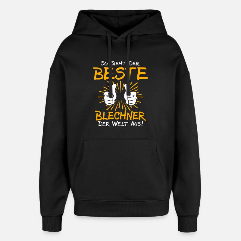 Blechner Geschenkidee - Oversized Unisex Hoodie von Stanley/Stella - Schwarz