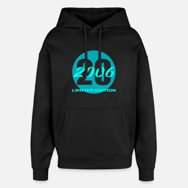 20e anniversaire édition limitée 2006 - Sweat à capuche unisexe Stanley/Stella Oversized - noir