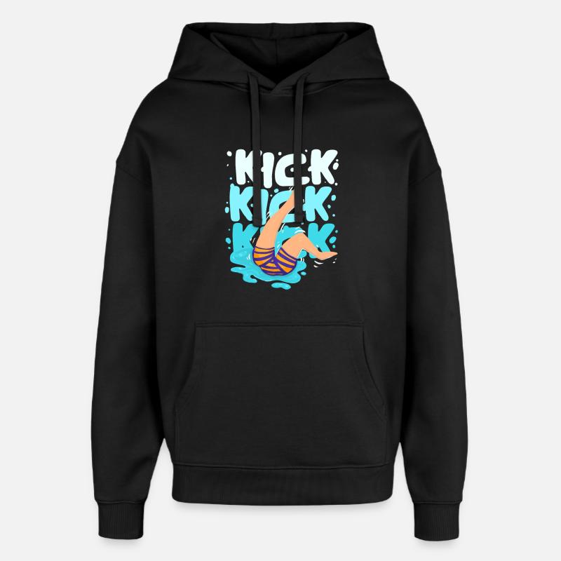 Schwimmlehrer - Oversized Unisex Hoodie von Stanley/Stella - Schwarz