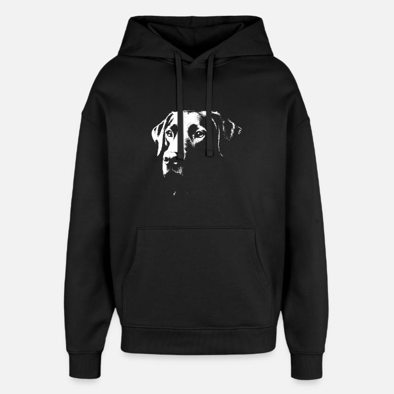 Labrador design stylé - Sweat à capuche unisexe Stanley/Stella Oversized - noir